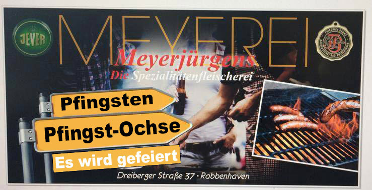 Plakat Meyerjürgens Meyerei in Meyerhausen